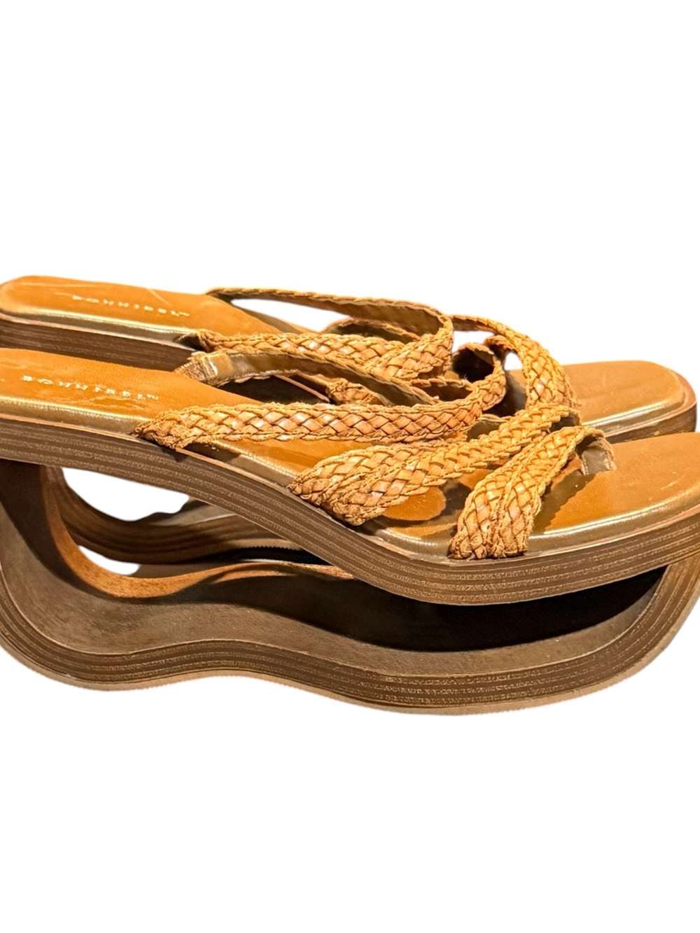 ULTRA RARE VINTAGE Y2K BONNIBEL SCULPTURAL CUTOUT WEDGES! - Picture 9 of 11